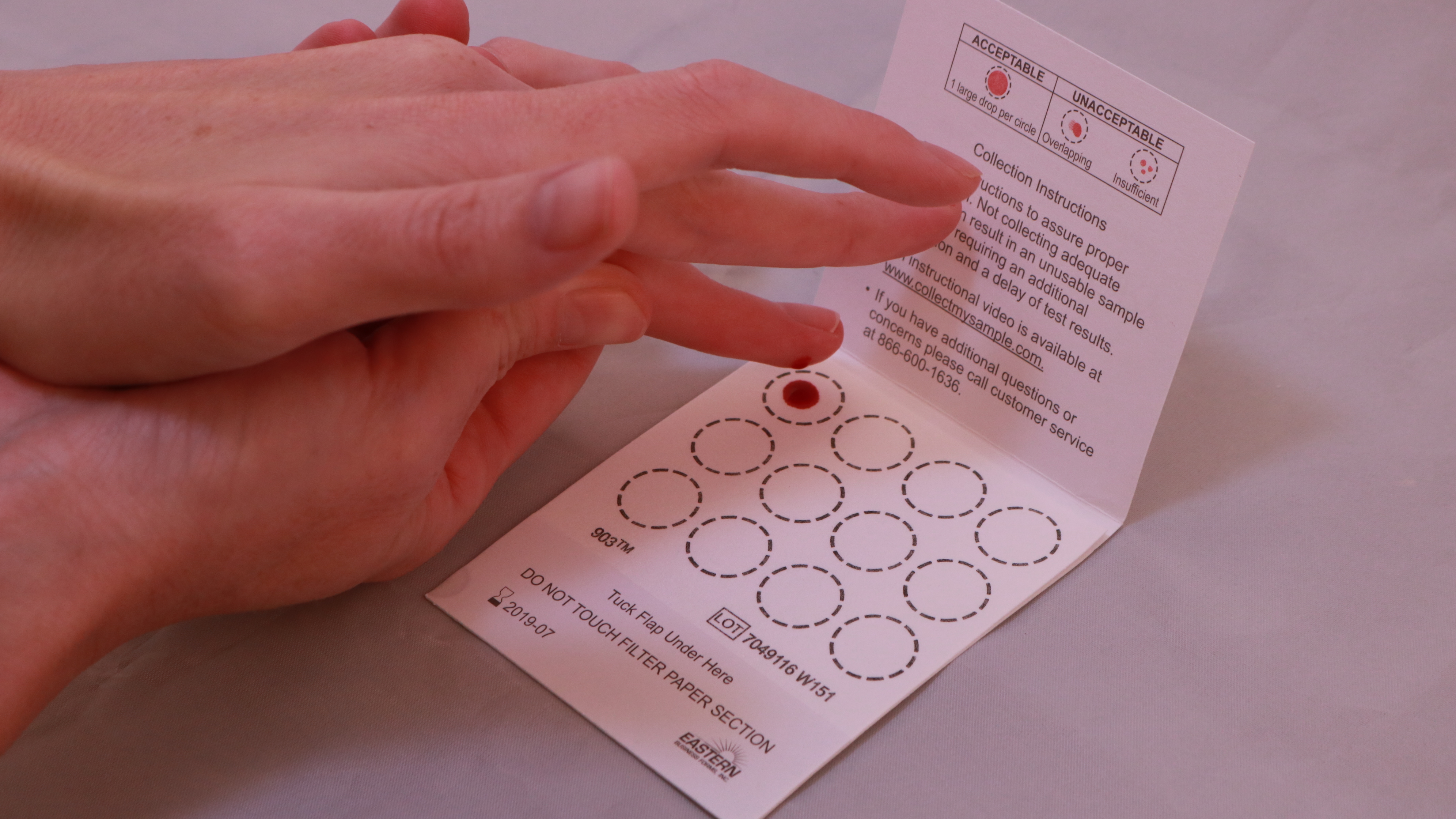 فحص الدم الشامل في المنزل